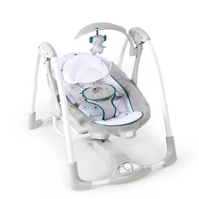 Ingenuity ConvertMe Swing 2 Seat Baby/Infant Rocker/Rocking Chair Seat Grey 0m+