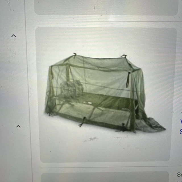 US MILITARY Army Skeeta Tent Insect Net Mosquito No Seeum Mesh Cot