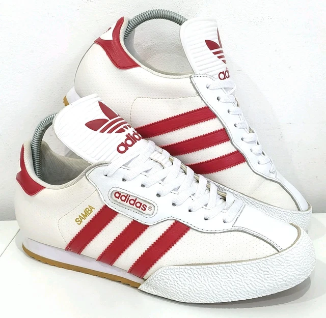 Adidas Originals Samba Super White And Red FOR SALE! - PicClick UK