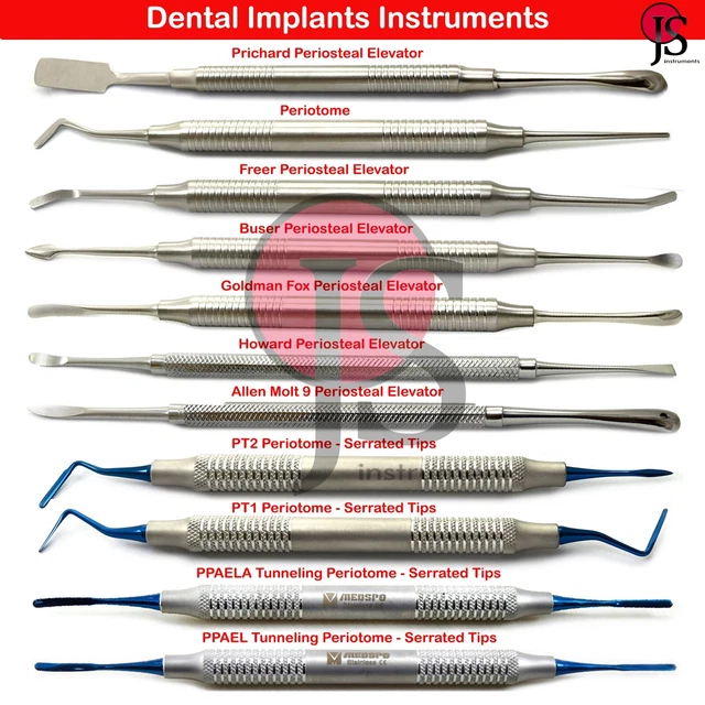 DENTAL SINUS LIFT Periosteal Elevator Tooth Extraction Periotome Buser