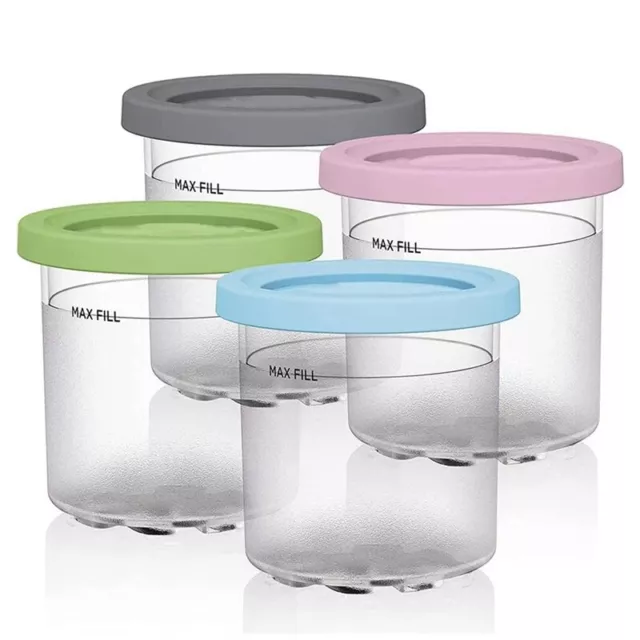 Ice Cream Pints Cup, Ice Cream Containers with Lids for Ninja Creami Pints4670