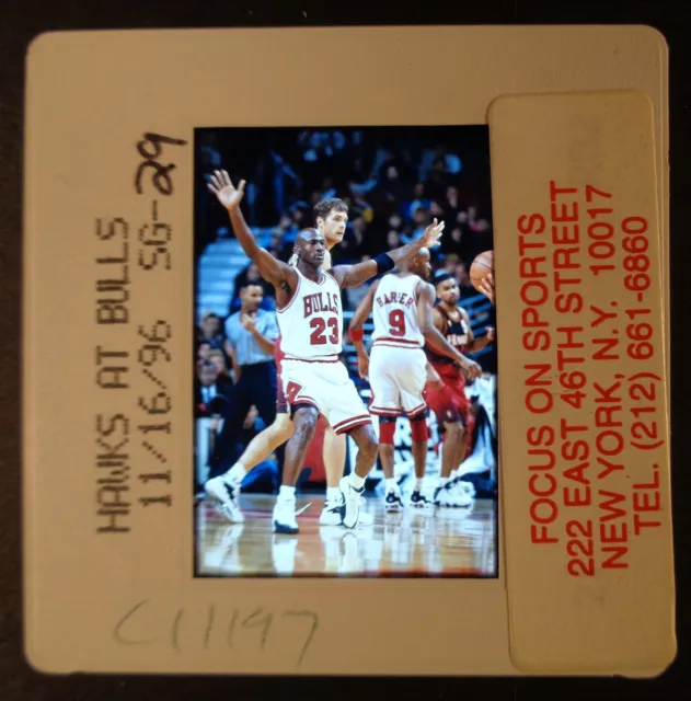 Ld154-519 '96 Michael Jordan #23 Chicago Bulls Original Stephen Green 35Mm Slide