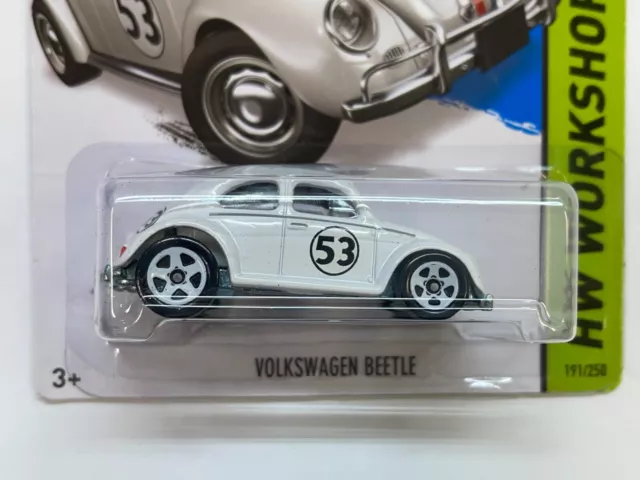 2014 Hot Wheels Hw Workshop Volkswagen Beetle Herbie #53 Collector No. 191/250