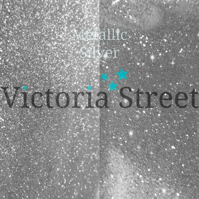Victoria Street Glitter - Metallic Silver - Fine 0.008" / 0.2mm (Platinum)
