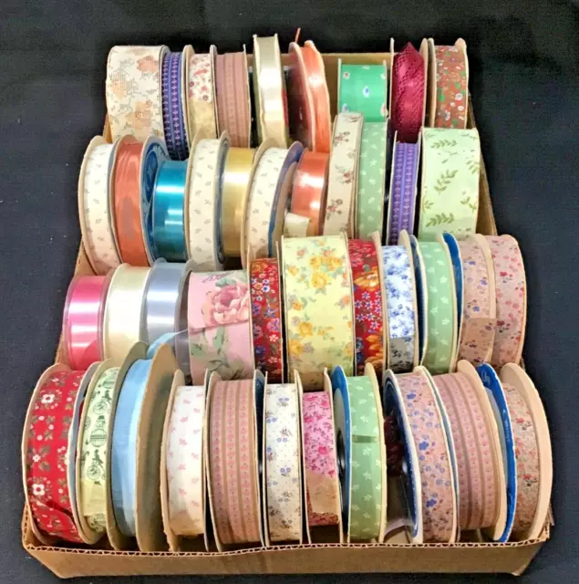 Lot Of 42 Vintage Ribbon Lot / Sewing, Beautiful