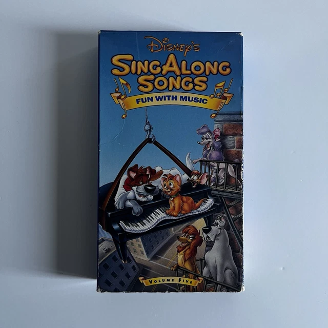 DISNEY SING ALONG Songs Fun with Music VHS 1989 Video Tape Vol 5 Oliver ...