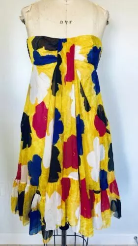 Diane Von Furstenberg DVF Multicolor Andy Warhol Dress Size Small New with Tags