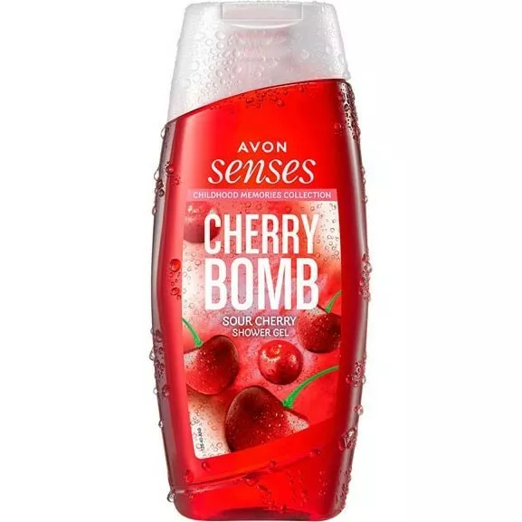 gel douche  cherry bomb  cerise Avon senses 250 ml