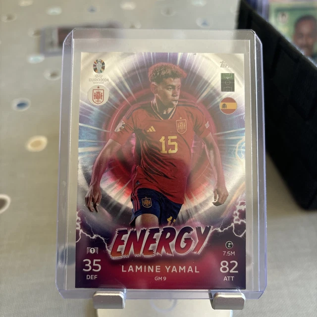 LAMINE YAMAL UEFA Euro 2024 Match Attax Rare Energy Card $32.95