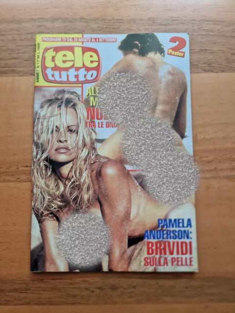 TELE TUTTO 17-1999 + 2 poster PAMELA ANDERSON e MANUELA ARCURI A.M. Malipiero