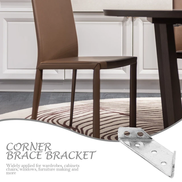 Staffa Angolare Per Staffe Ad Angolo In Legno Resistente, Lamiera D'acciaio Zincata, 90 X 90 X 65 X 1,5 Mm, 10 Pezzi - Foto 5