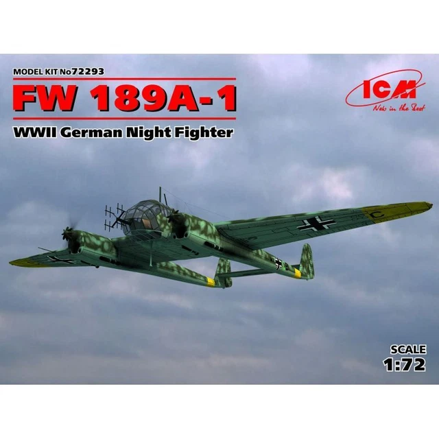 Icm Icm72293 ICM  72293 FW 189A-1 WWII German Night Fighter 1/72