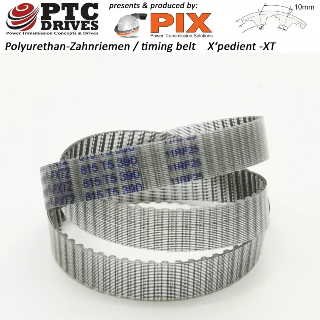 25-T10-370 PU+Stahlzugstrang - Zahnriemen PIX X'pedient |Polyureth.| 37 Zähne