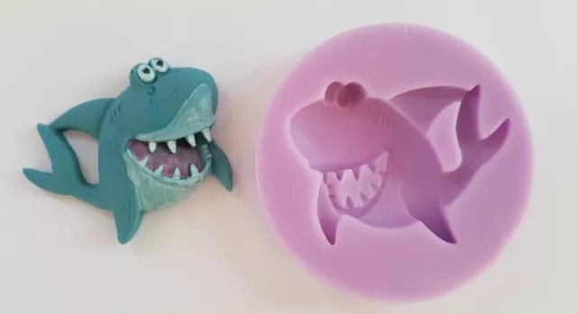Shark Silicone Mould For Cake Toppers, Fondant Chocolate, Clay Etc