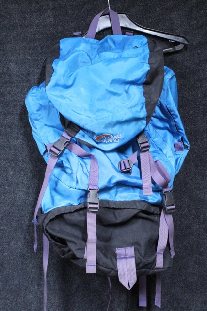 Sac à Dos Vintage Lowe Alpine Attack 60L - Noir Et Jaune, Randonnée, Camping, Occasion Bon état