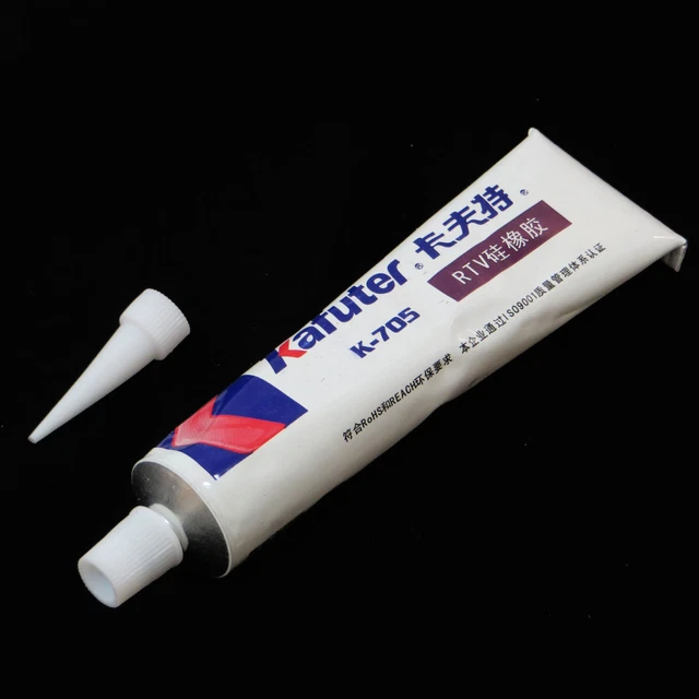 Tubo Silicona Sellador Pegamento Transparente Rtv Para Piezas Electrónica 45g