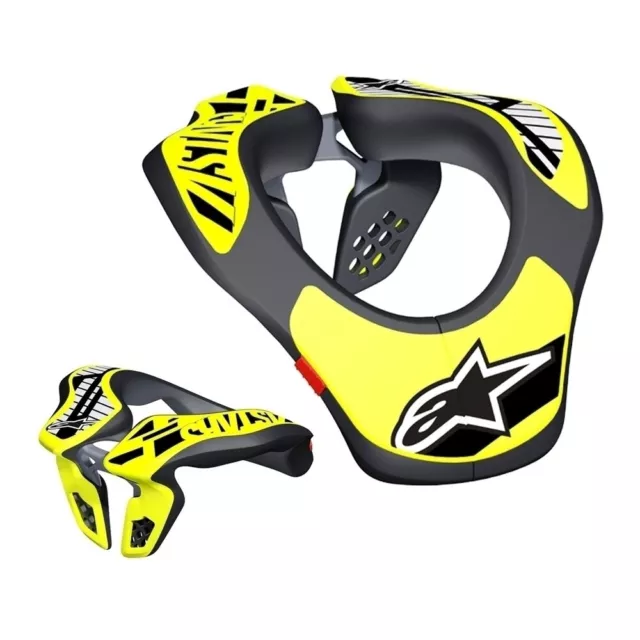 Nackenschutz Alpinestars Kinder MX Enduro Motocross Support schwarz neon gelb