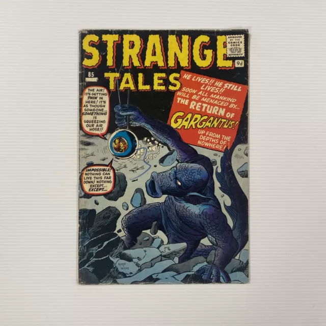 Strange Tales #85 1961 GD Pence Copy **Pen on front and rear cover**