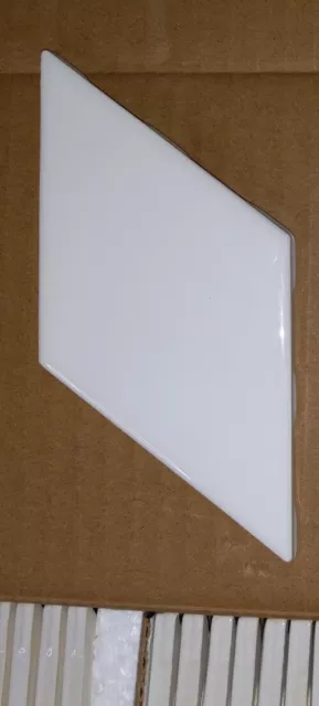 MARAZZI LuxeCraft Diamond Rhombus White Glazed Glossy Ceramic Wall Tile 3" x 6"