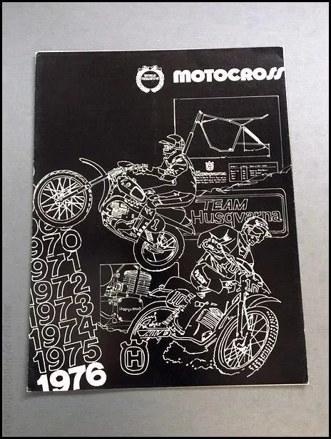 1976 Husqvarna 125 CR 250 360 Dirt Bike Motorcycle Sales Brochure Catalog