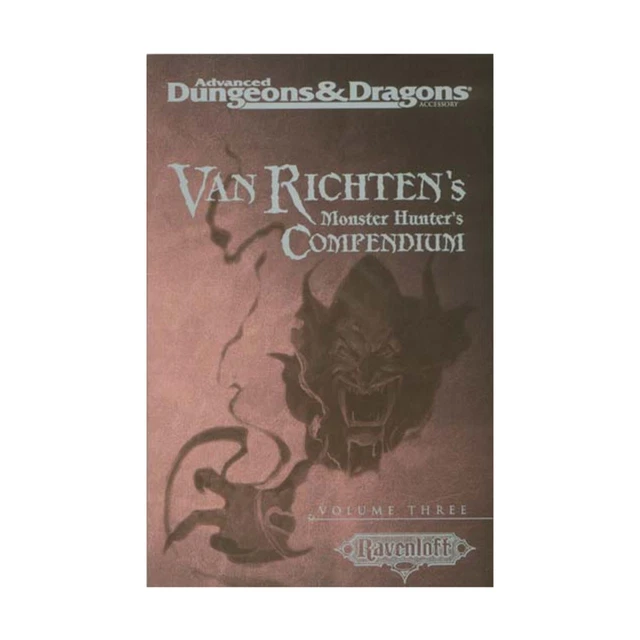 TSR RAVENLOFT VAN Richten's Monster Hunter's Compendium #3 très bon ...