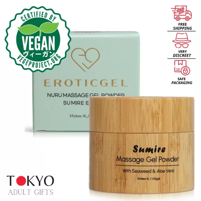 Japanese Vegan Nuru Massage Gel Powder - Nori Seaweed & Green Tea 500g Make 50L