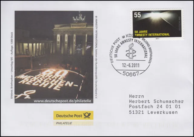 Menschenrechte, Auflage 1000! SSt Köln 50 Jahre Amnesty International 12.6.2011