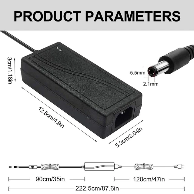 Security-01 AC To DC 24V 1.5A Power Supply, Plug UK 5.5 X 2.1 With Selectable 5.5 X 2.5 - View #10