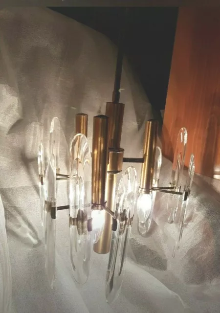 Stilkronen Chandelier 4 Lights 1970 Gold Plated