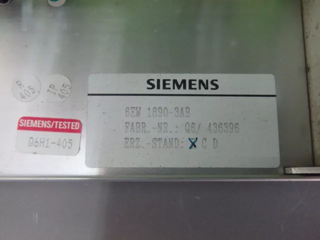 6EW18903AB     - SIEMENS -    6EW1890-3AB  /      Alimentation Sinumerik  USED 3