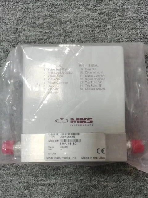 MKS 649A-16160 Mass Flow Controller, He,50sccm,50torr