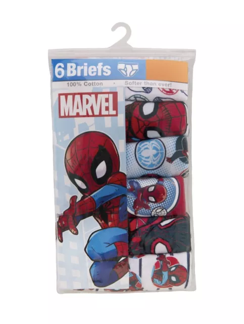 Handcraft Marvel Spiderman Boys 7 Briefs Underwear Size 2T 3T Toddler Fast  Ship