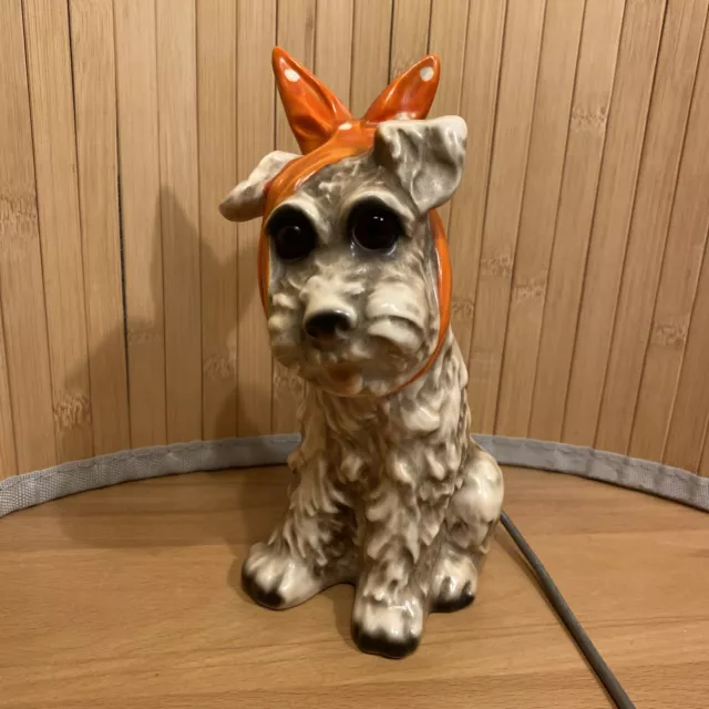 Goebel Rauchverzehrer - Terrier  Hund - Orange Schleife - W-Germany