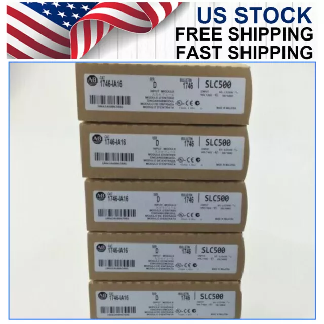 New Sealed Allen Bradley 1746-IA16 SER D SLC 500 Input Module PLC AB 1746-IA16