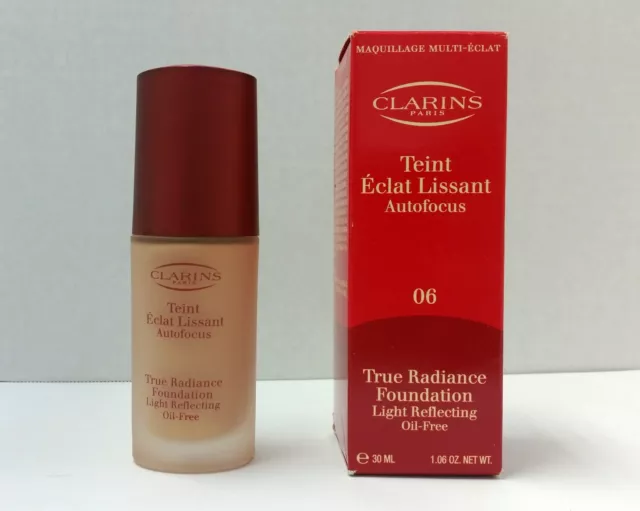 Clarins True Radiance Foundation Light Reflecting PRALINE 6 LOT L NEW IN BOX