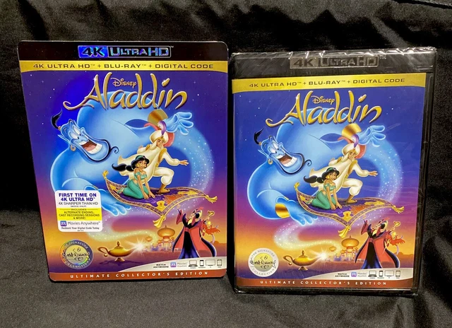 Aladdin Walt Disney Signature Collection 4K Ultra HD + Blu-Ray + Digital New