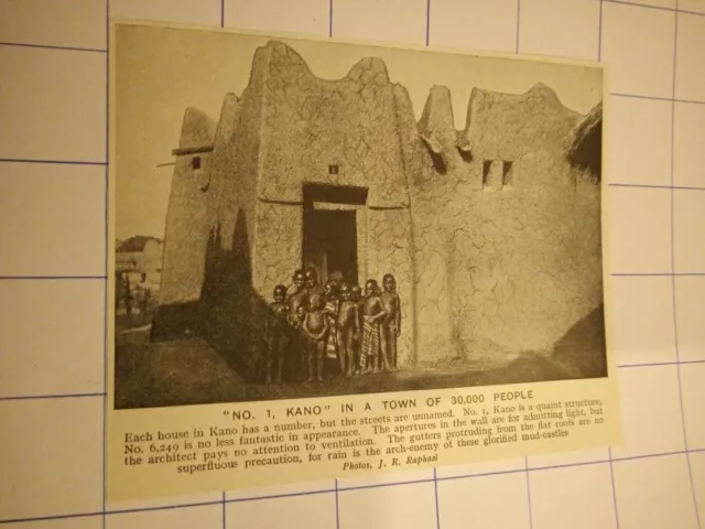 No 1 Kano house residence people c 1920