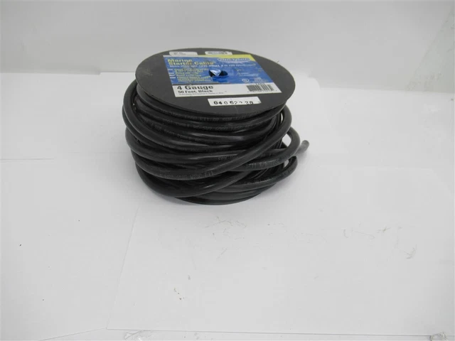 Marpac 7-4413 , # 4 AWG Marine Starter Cable , 50 Ft