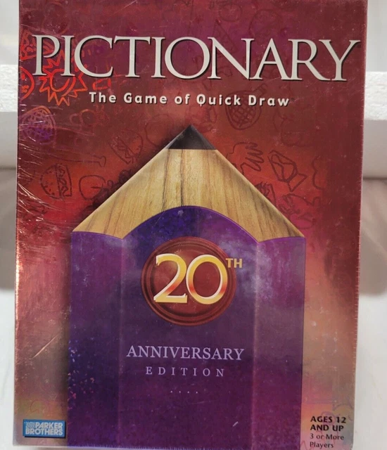 PICTIONARY 20TH ANNIVERSARY Edition "The Game of Quick Draw" Brand New