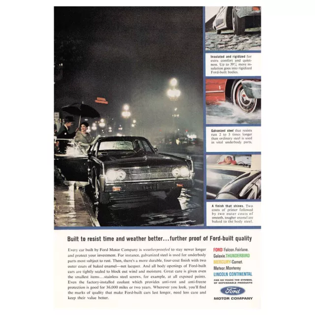 1963 Ford: Resist Time and Weather Vintage Print Ad
