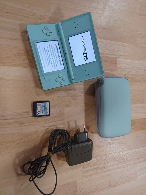 Console Nintendo DS Lite Bleu Turquoise Avrc Chargeur Et Jeu Brain Training