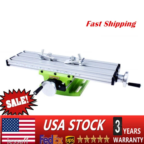 Mini Milling Machine Bench Fixture Cross Slide X Y Table Worktable Drill Vise