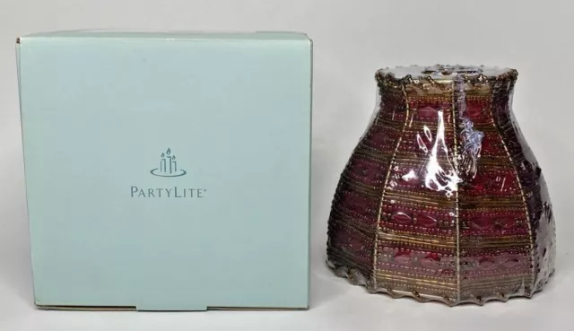 PartyLite Moroccan Spice Beaded Decoraitve Shade Retired NIB P19B/P8706