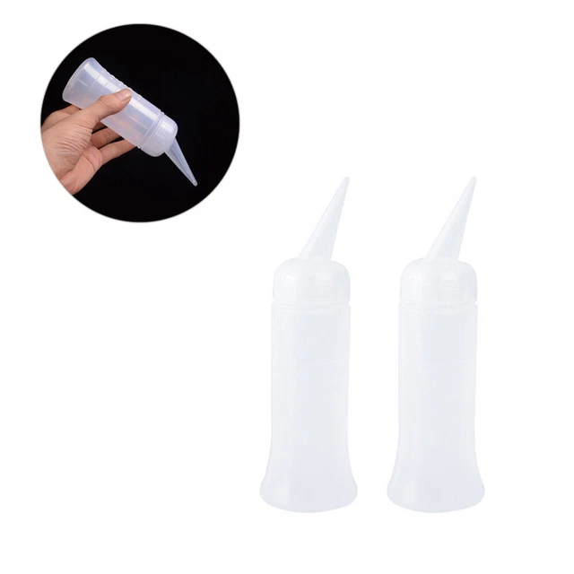 5 pz bilancia da parrucchiere bottiglia bottiglie chiare da spremitura applicatore morbido capelli