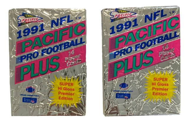 Lote De 46 1991 Pacific NFL Fútbol Intercambio Tarjeta Paquetes