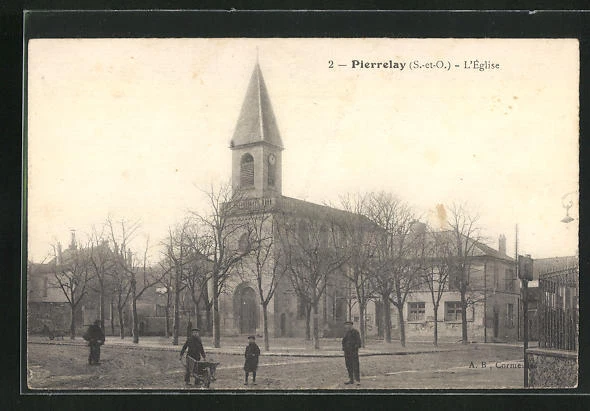 CPA Pierrelay, L´Eglise