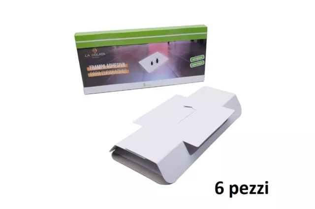 Set 6 Pezzi Trappole Per Scarafaggi Blatte Adesiva Insetticida dfh