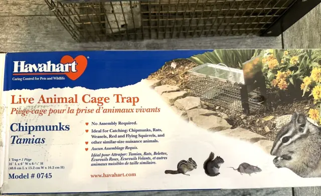 Havahart 0745 Medium Live Game Animal Trap 1 Door Chipmunk & Squirrel Trap Cage