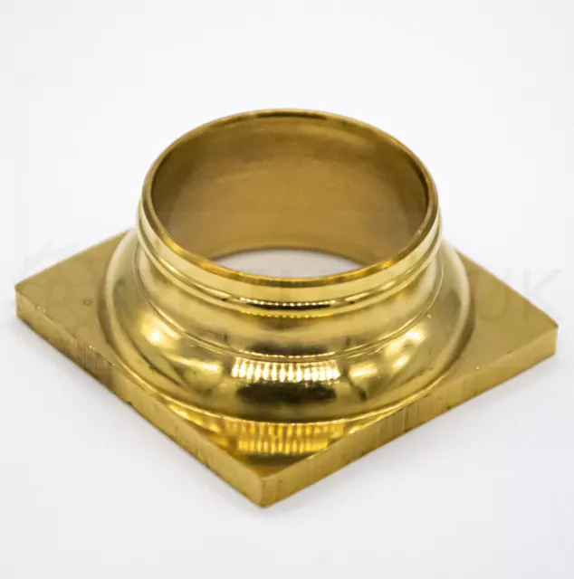 Turned Brass Pillar End Cap for Antique Clocks - Select Size