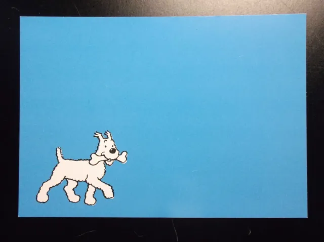 Rare carte postale Tintin